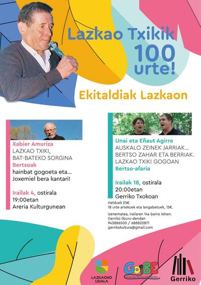 Lazkao Txiki 100 urte kartela