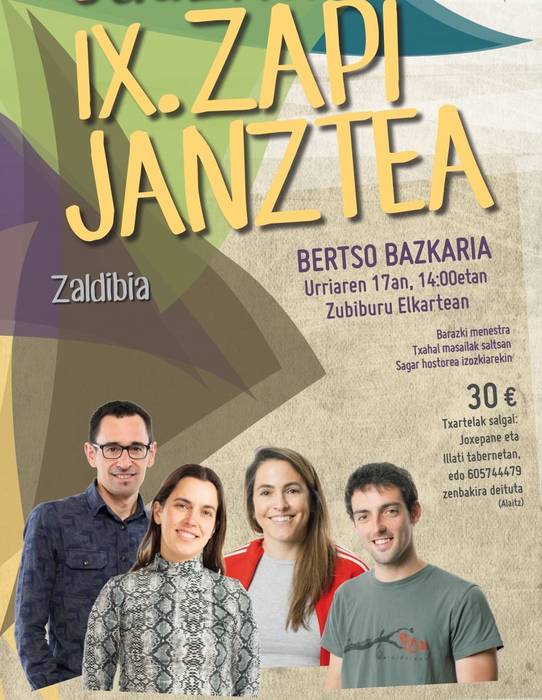 Zaldibia, bederatzigarren aldiz zapia janzteko prest