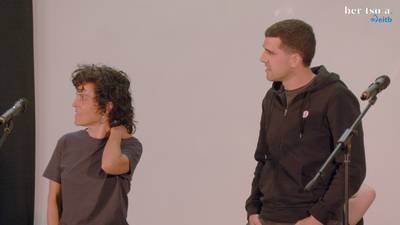 Artemis espedizioko bi kide. Maialen Lujanbio eta Aitor Etxeberriazarraga