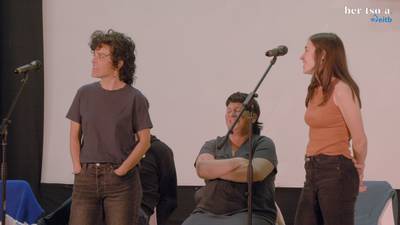 Momentu ederrean. Maddi Ane Txoperena eta Maialen Lujanbio