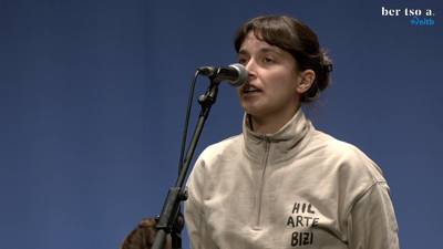 Euskal emakume pentsionisten hitzen inguruan. Maider Arregi