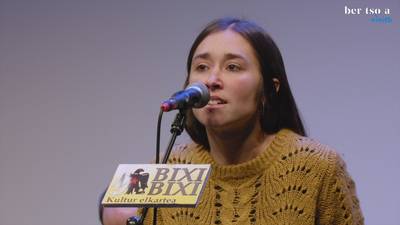 Xilabako txapeldun berriari bideoa. Maddi Ane Txoperena.