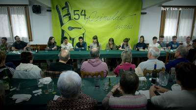 Zortziko txikia. Egiar Otegi eta Haira Aizpurua.